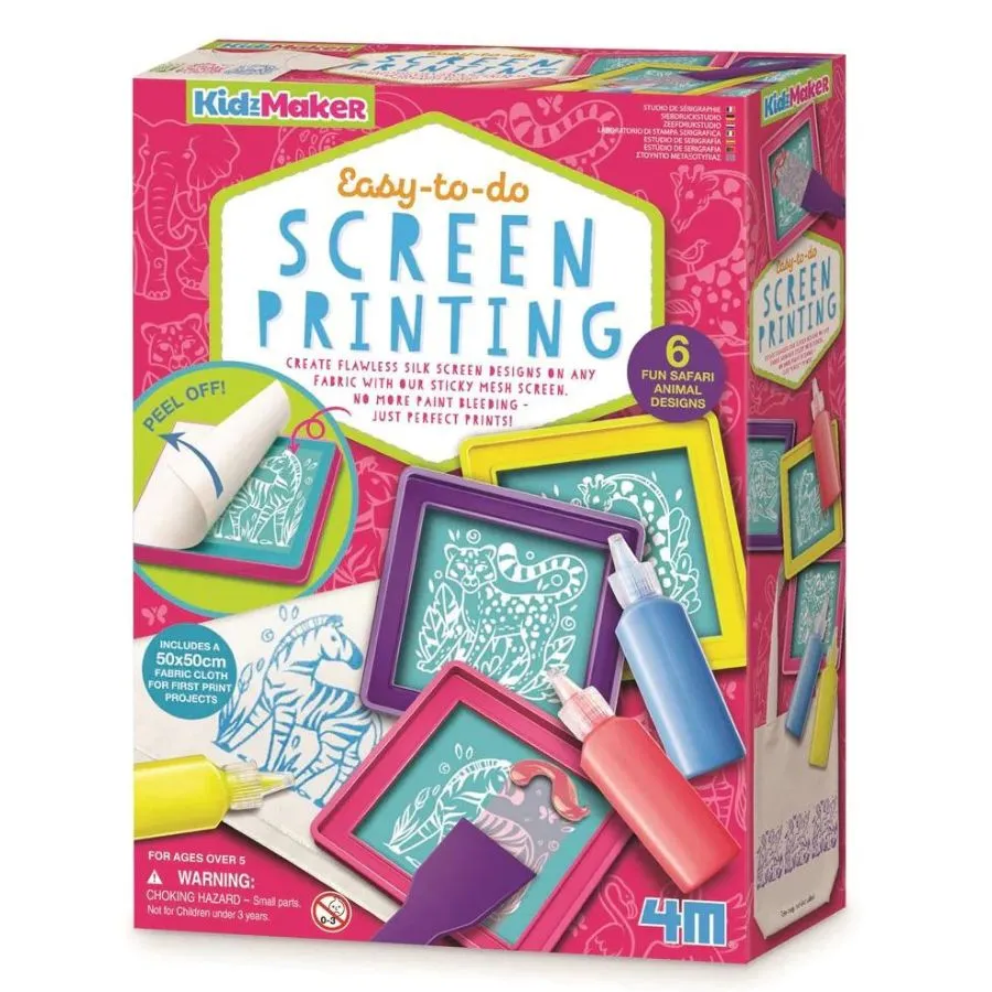 4M - KidzMaker: Easy-To-Do Screen Printing