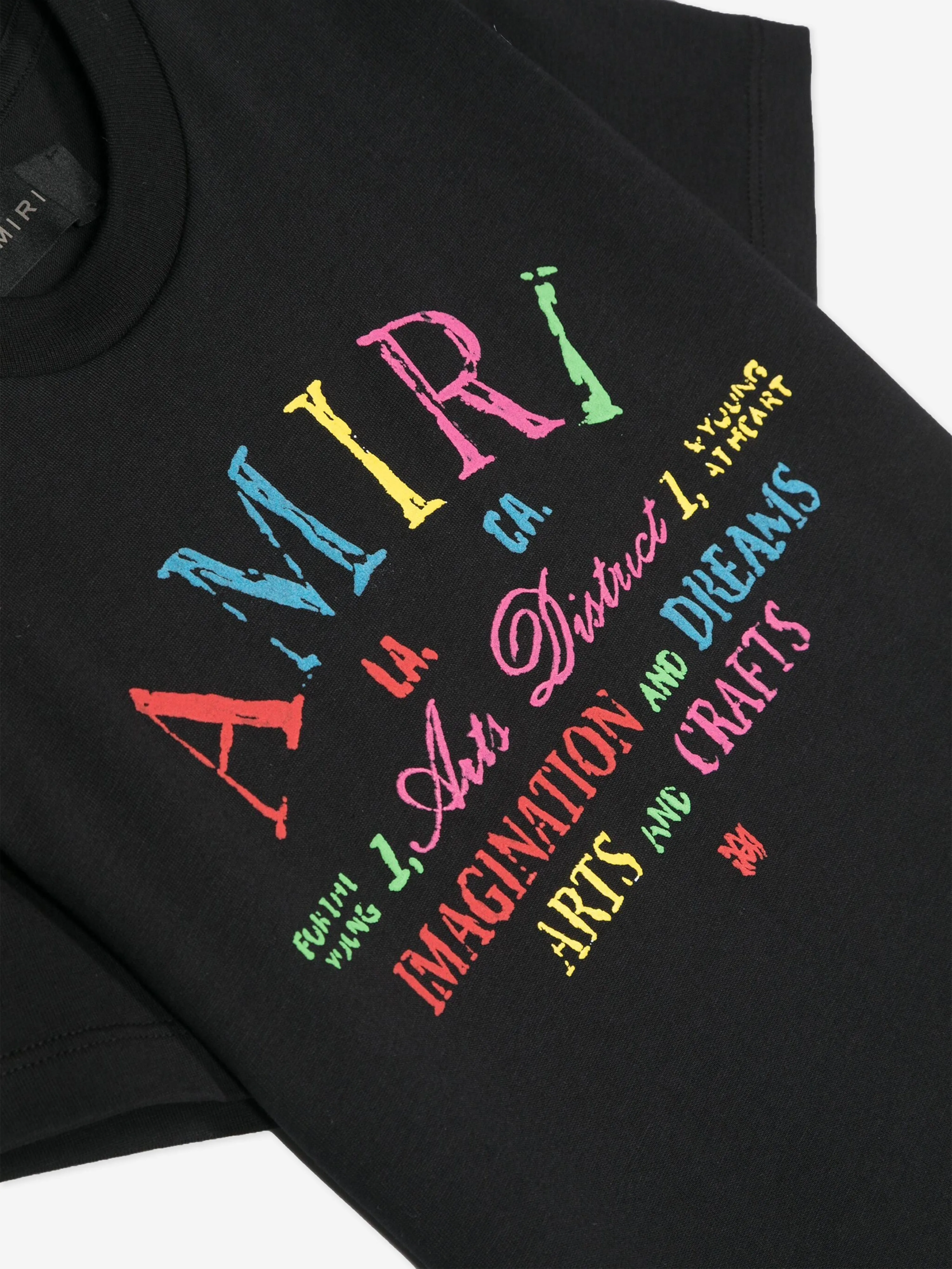 Amiri Kids Arts District Scribble T-Shirt in Black