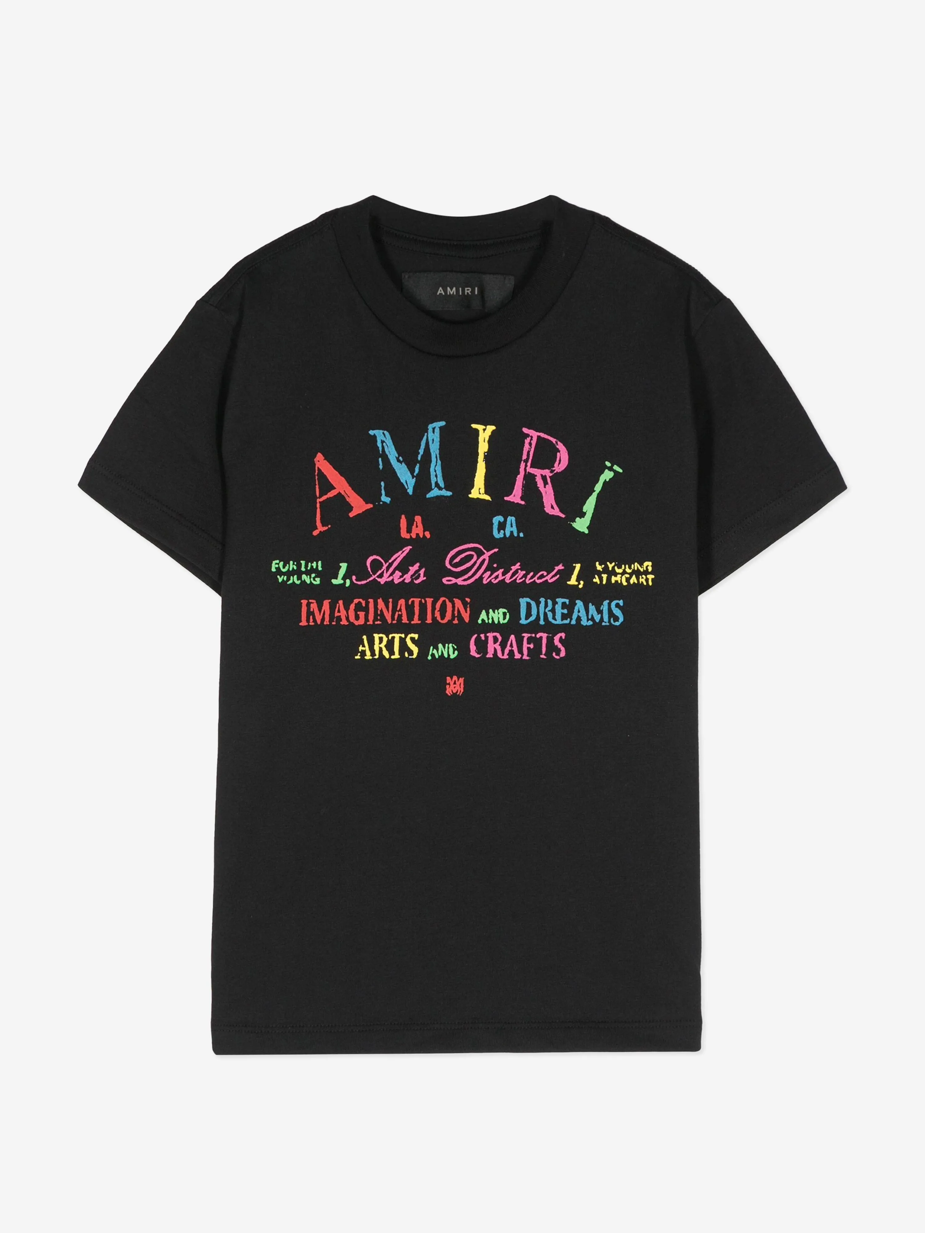 Amiri Kids Arts District Scribble T-Shirt in Black