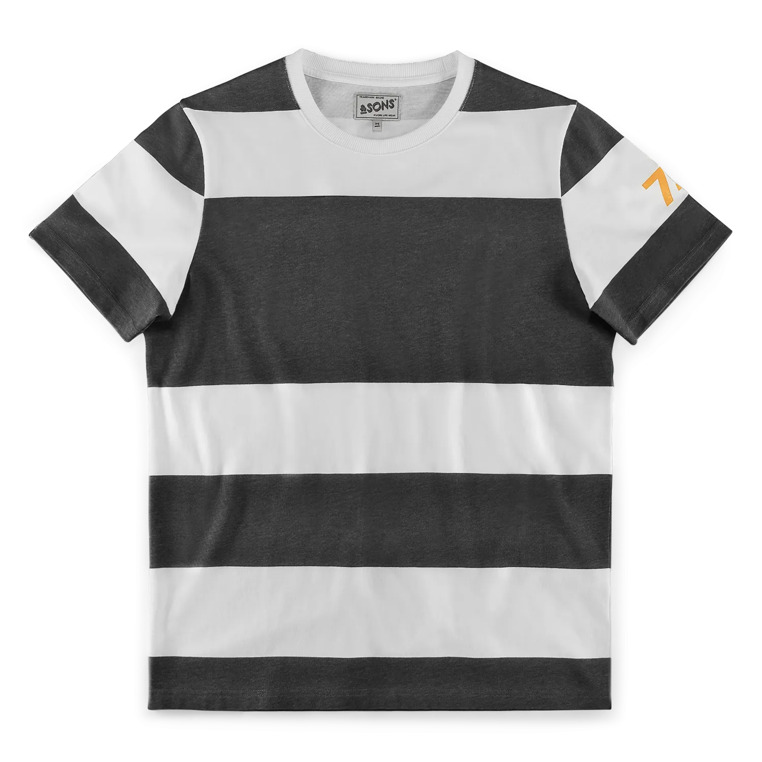 &SONS 75 T-Shirt Black Stripe