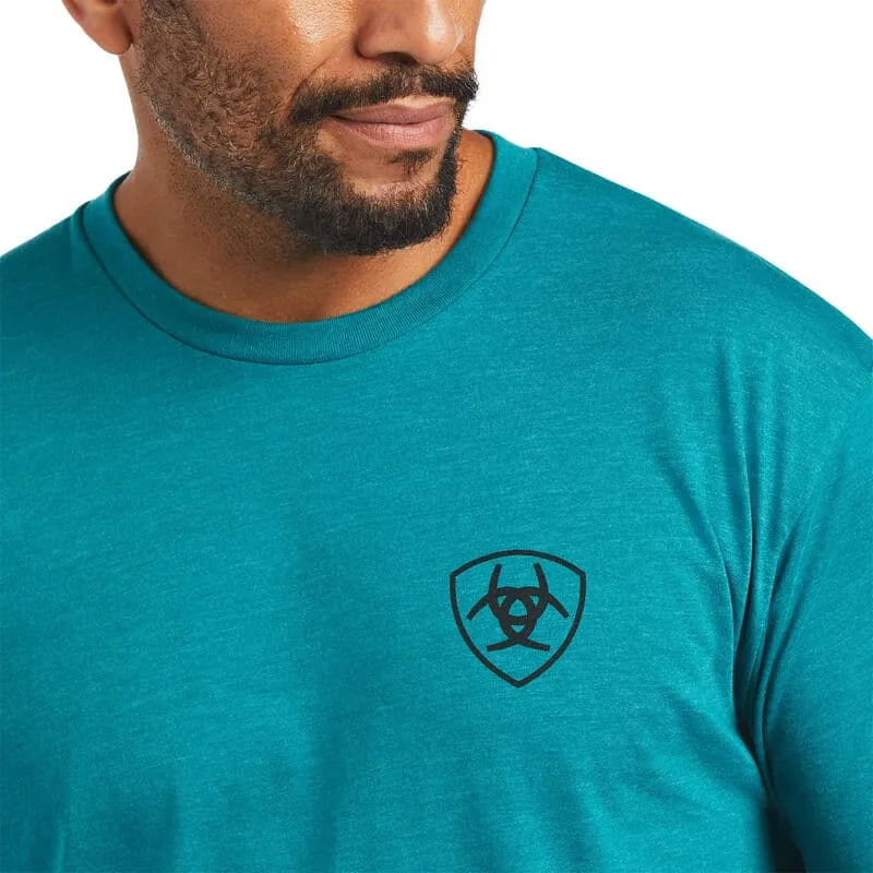 Ariat Men's Diamond Wood Teal T-Shirt