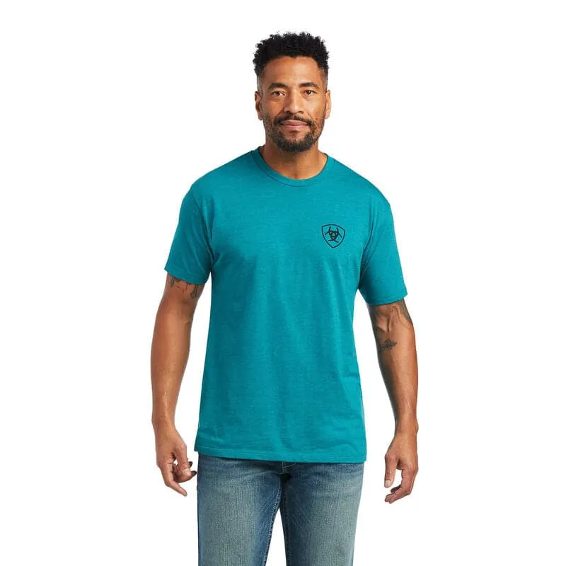 Ariat Men's Diamond Wood Teal T-Shirt