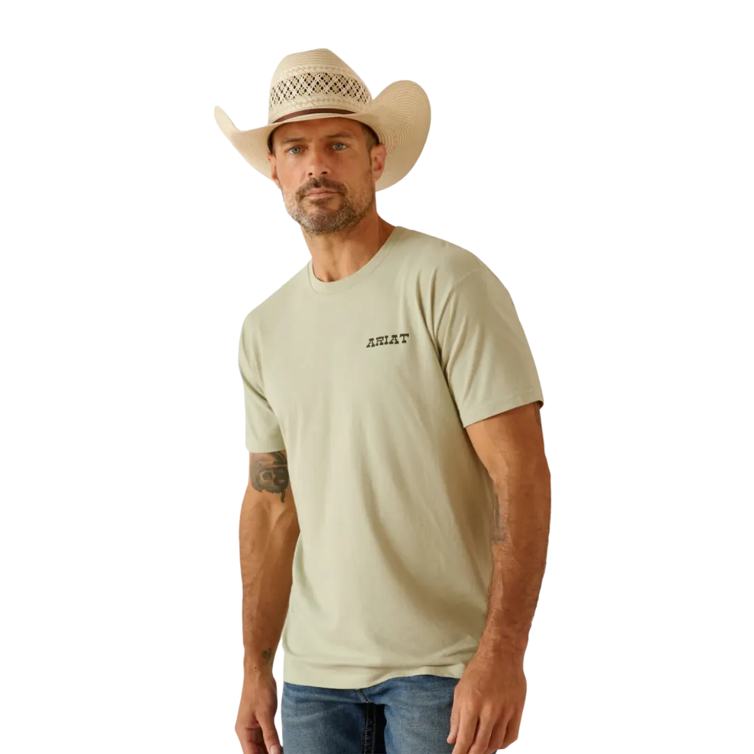 Ariat Men's Eagle Flag Graphic Desert Sage T-Shirt