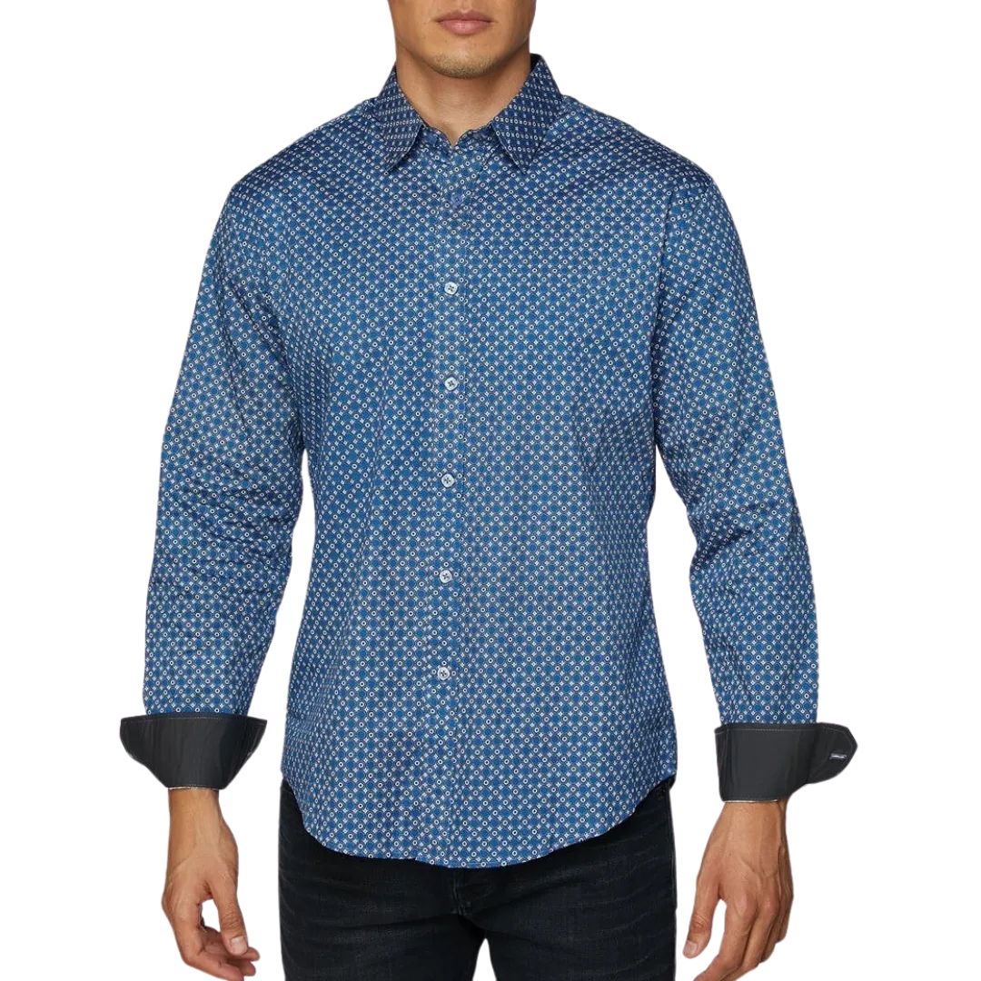 Avalon Men's Print Button Shirt