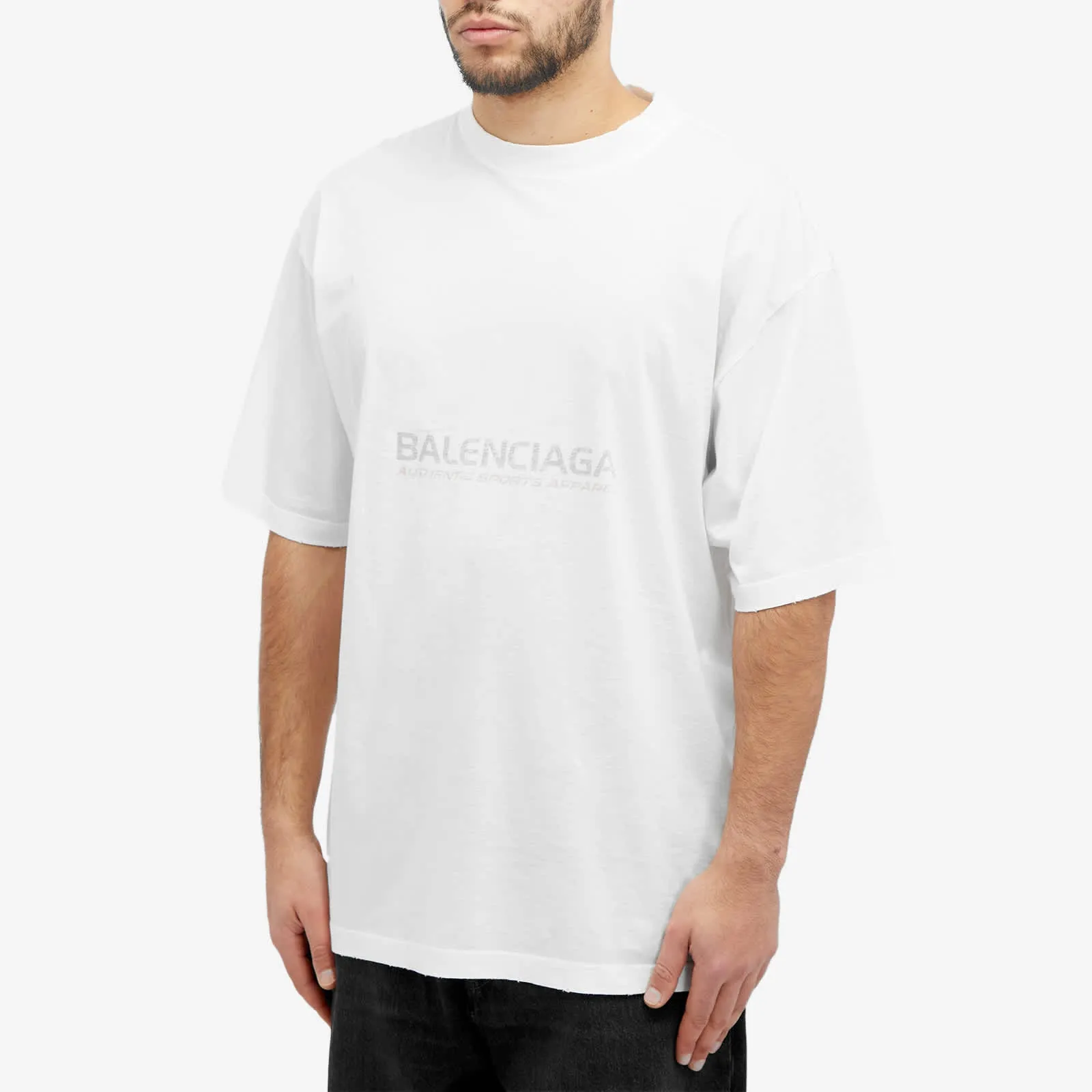 Balenciaga Surf Logo T-shirt, white and blue