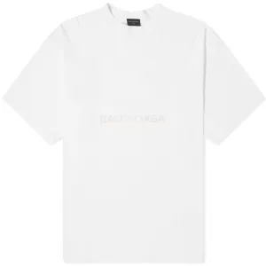 Balenciaga Surf Logo T-shirt, white and blue