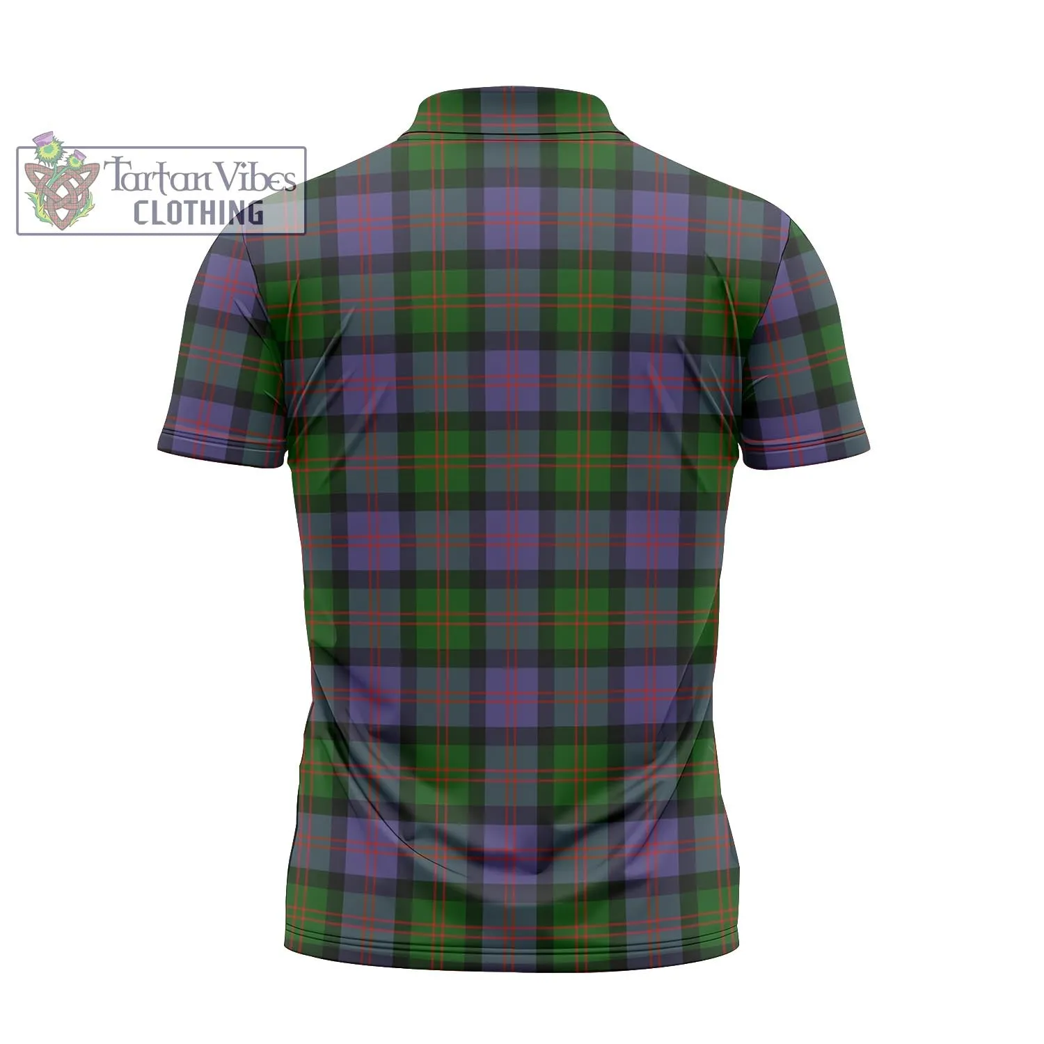 Blair Modern Tartan Zipper Polo Shirt