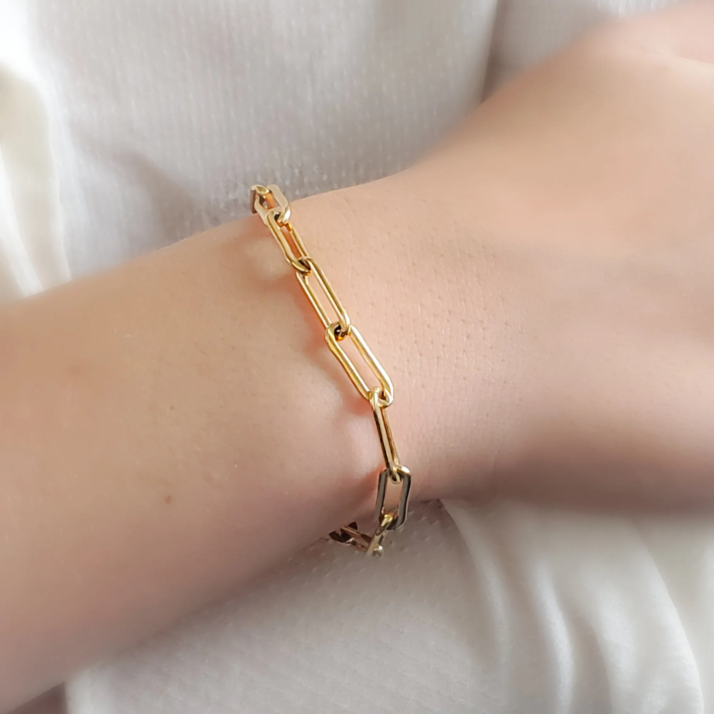 Bold Paperclip Link Bracelet