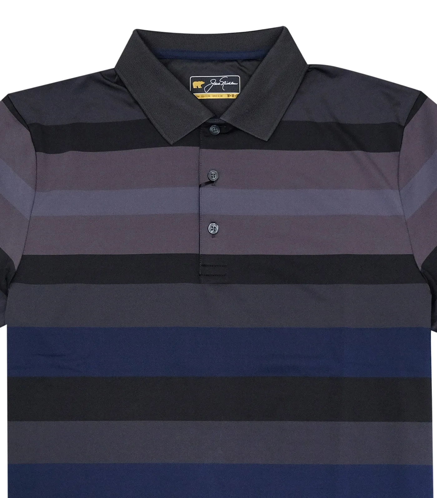 Bold Stripe Polo Slate