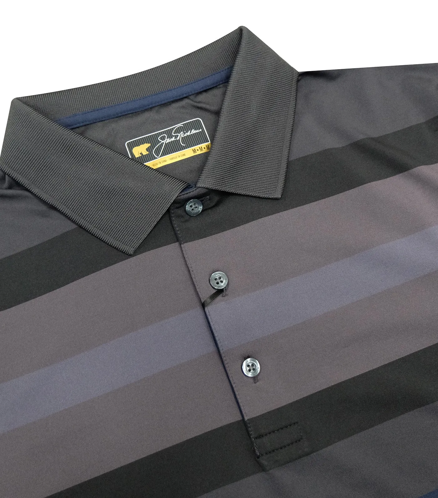 Bold Stripe Polo Slate