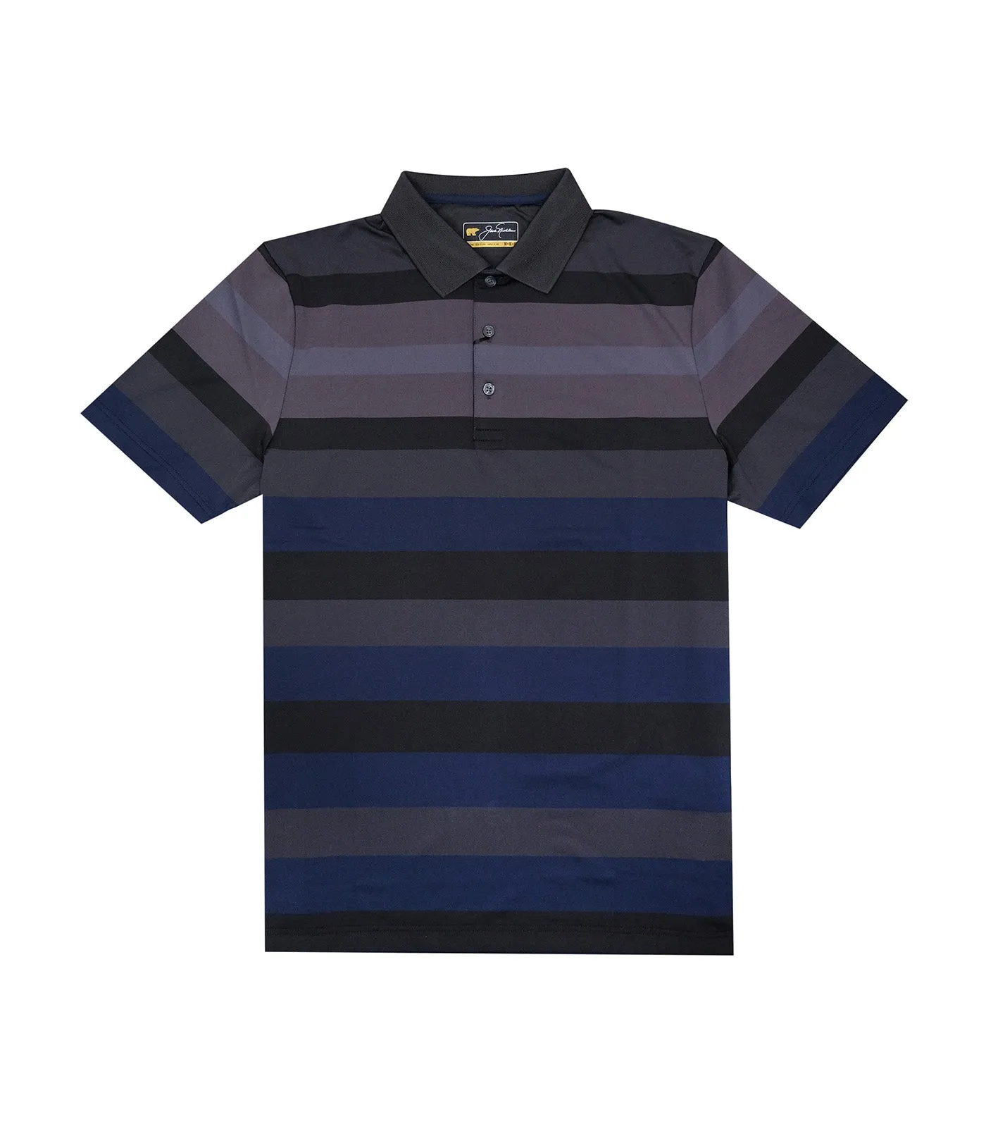 Bold Stripe Polo Slate