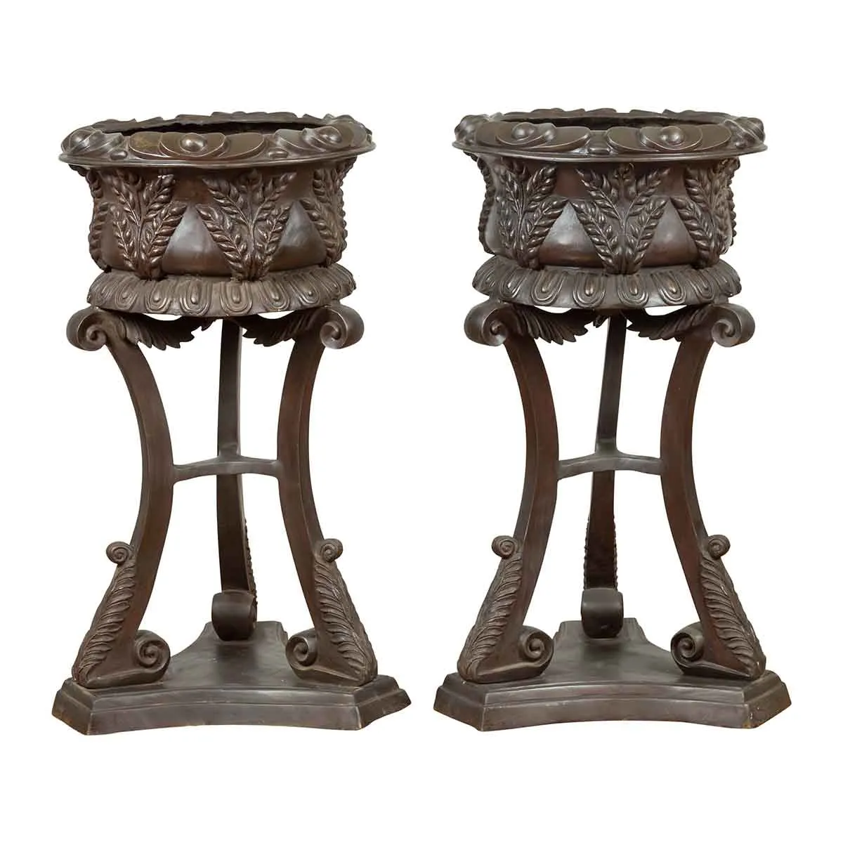 Bronze Tripod European Style Planters