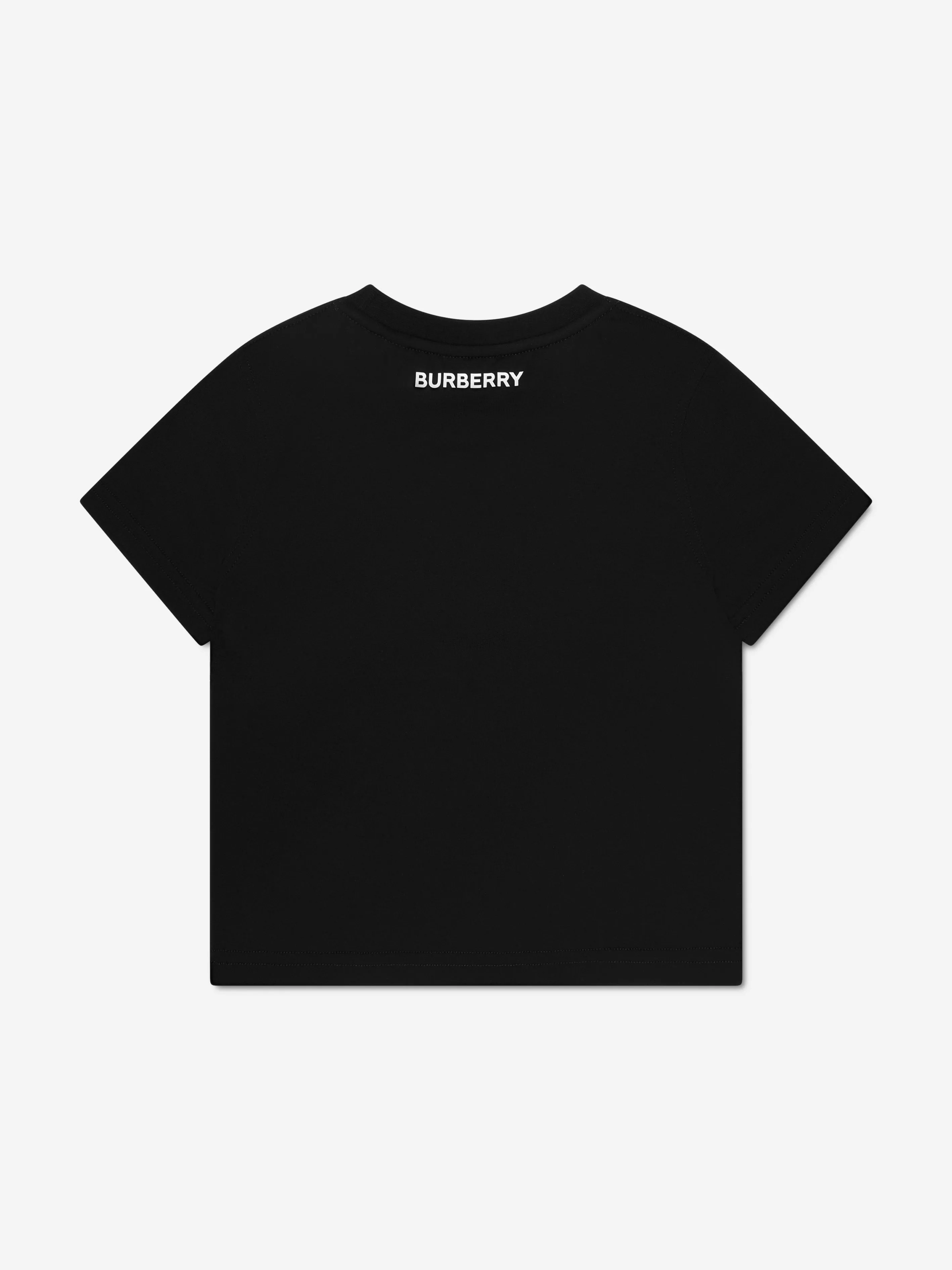 Burberry Boys Cedar Check T-Shirt In Black