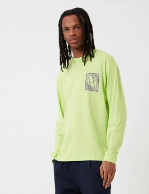 Carhartt-WIP Foundation Long Sleeve T-Shirt - Lime/Snape Purple