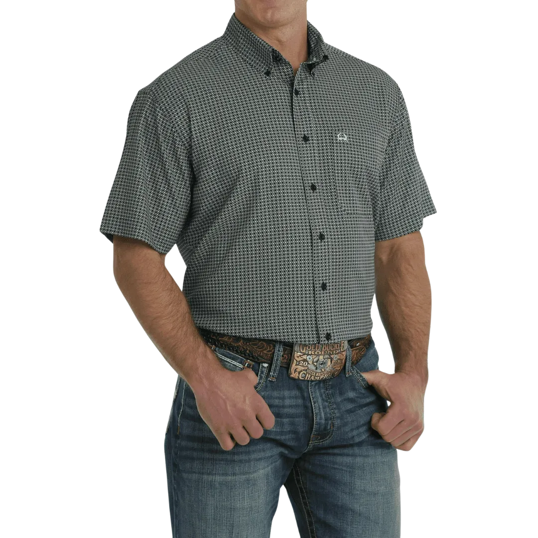 Cinch Men's Arenaflex Geo Print Black Shirt