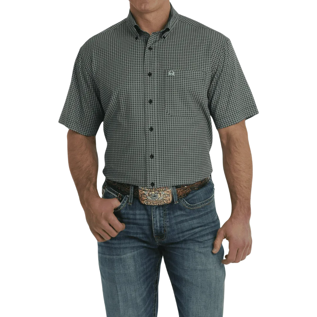 Cinch Men's Arenaflex Geo Print Black Shirt