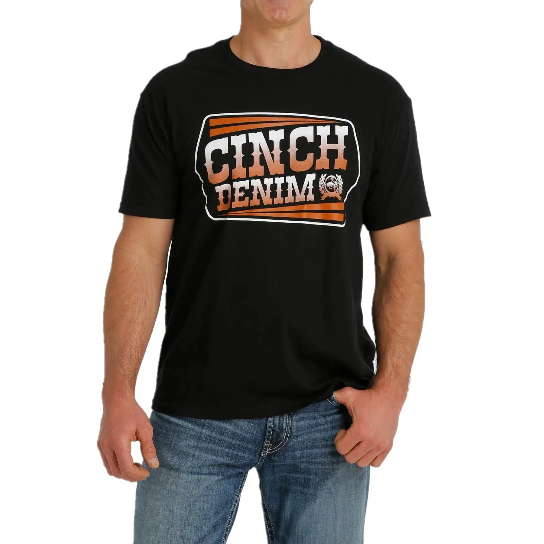 Cinch Men's Black Denim T-Shirt