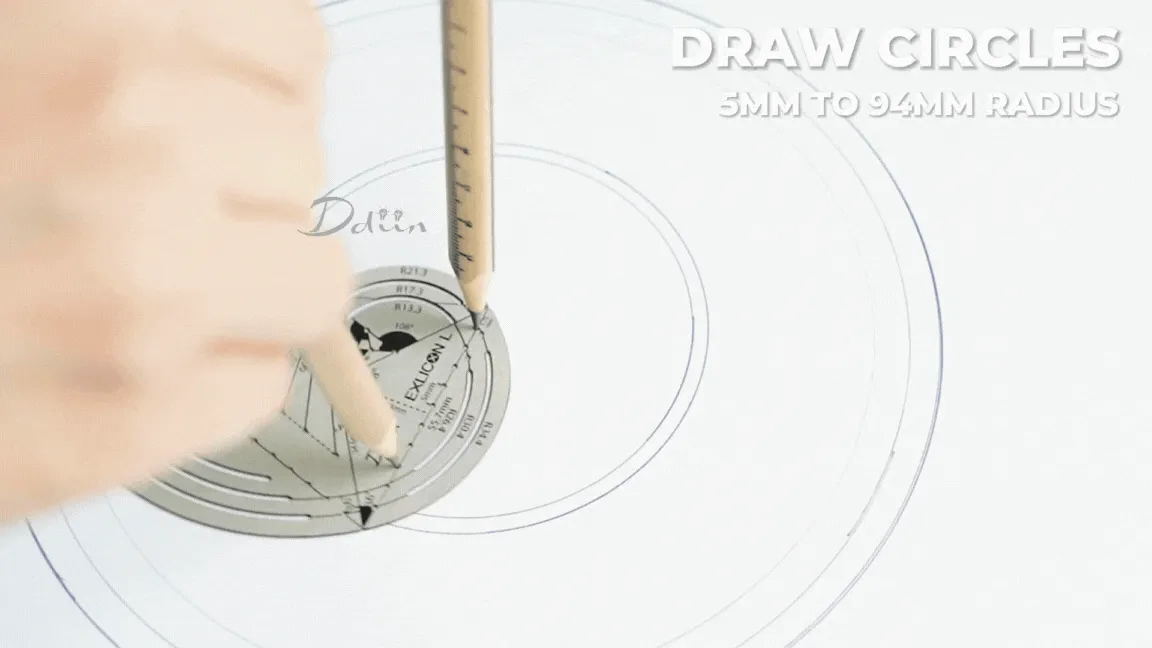 Exlicon L - Precision Golden Ratio Tool Set for Art and Geometry