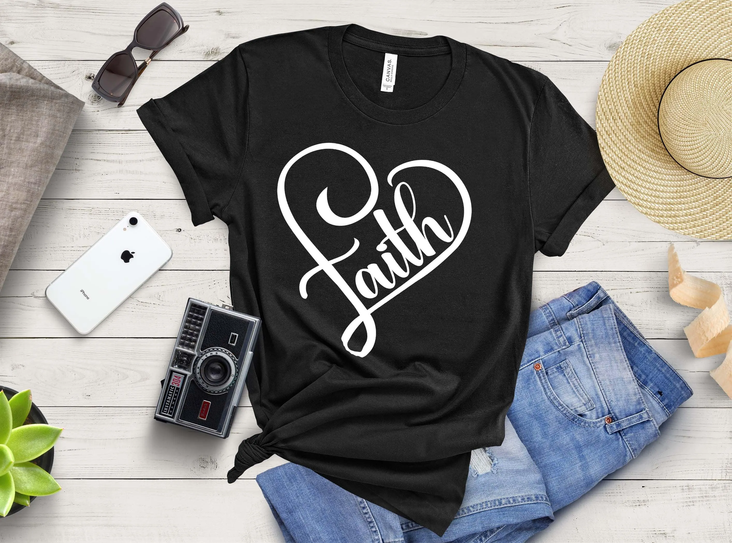 Faith Christian T Shirt | Christian Gift | Religious Shirt | Religious Tees | Faith Shirt | Faith Gift | Christian Faith Shirt | Faith Heart