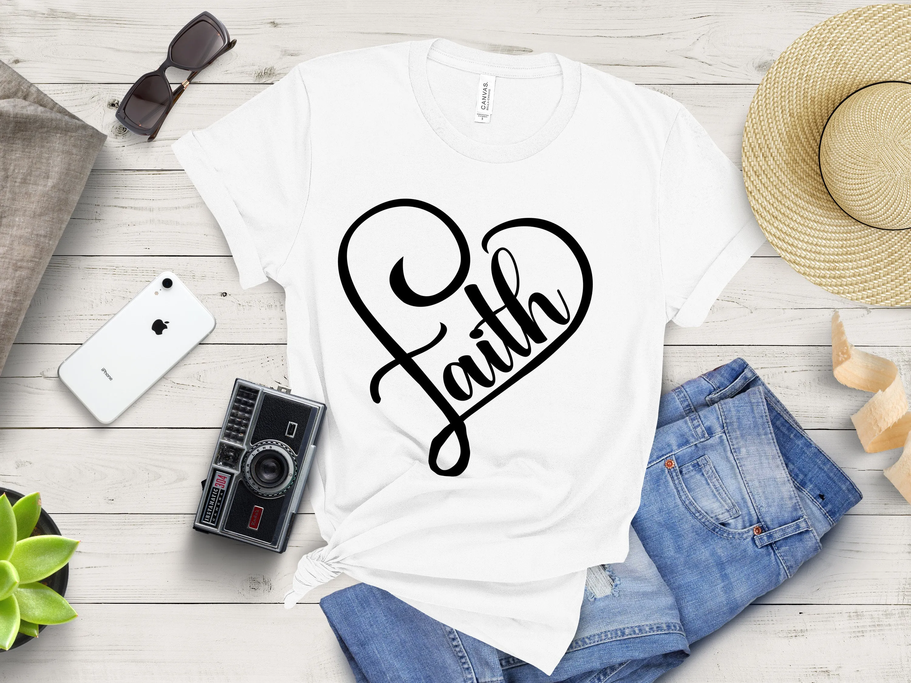 Faith Christian T Shirt | Christian Gift | Religious Shirt | Religious Tees | Faith Shirt | Faith Gift | Christian Faith Shirt | Faith Heart