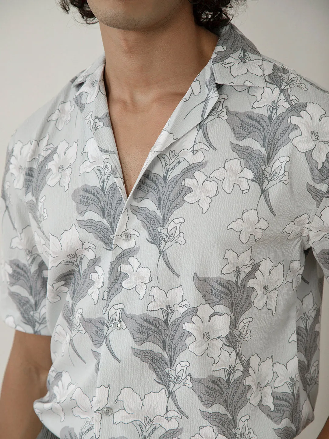 Floral Printed Half Sleeve Resort Shirt