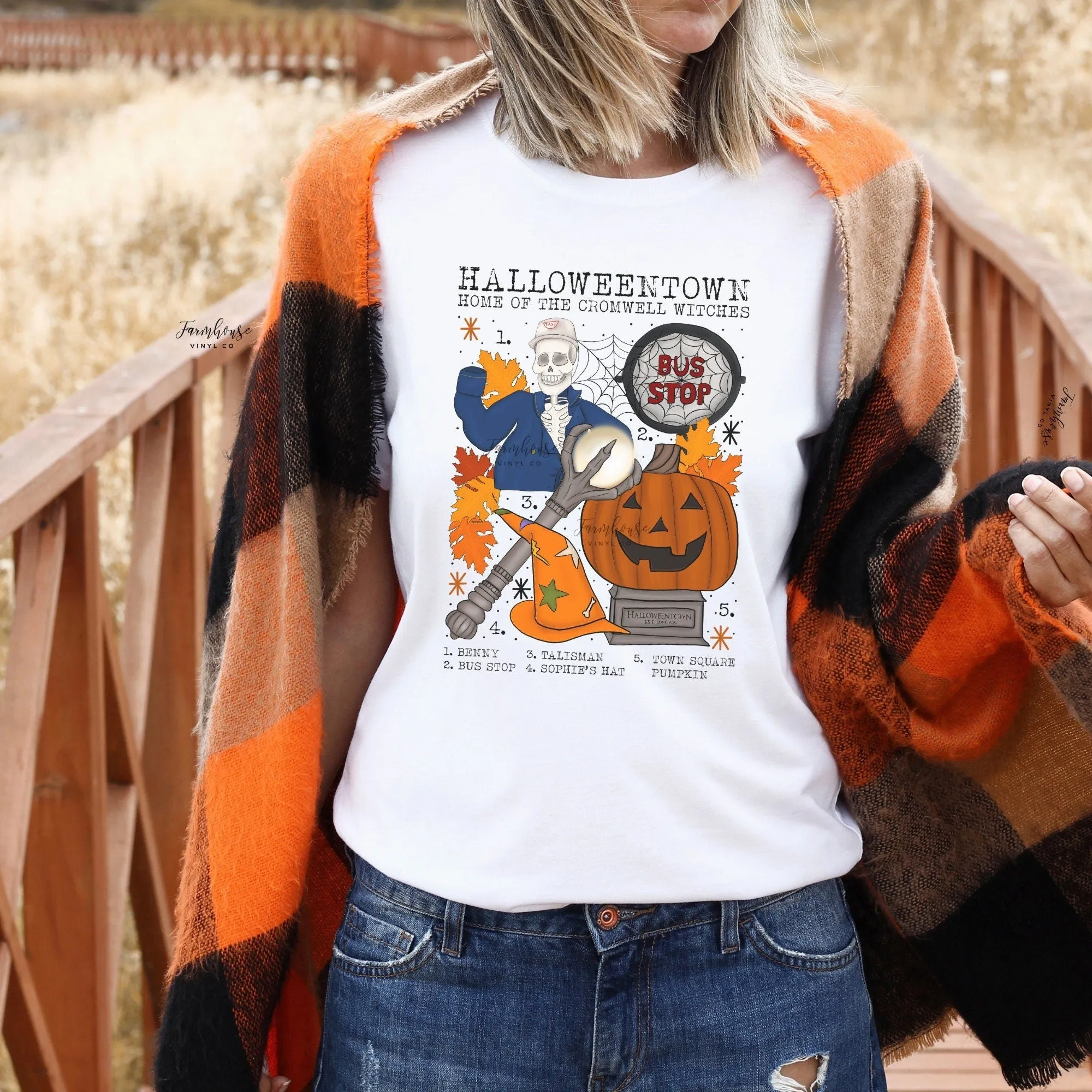 Halloween Town Chart Shirt