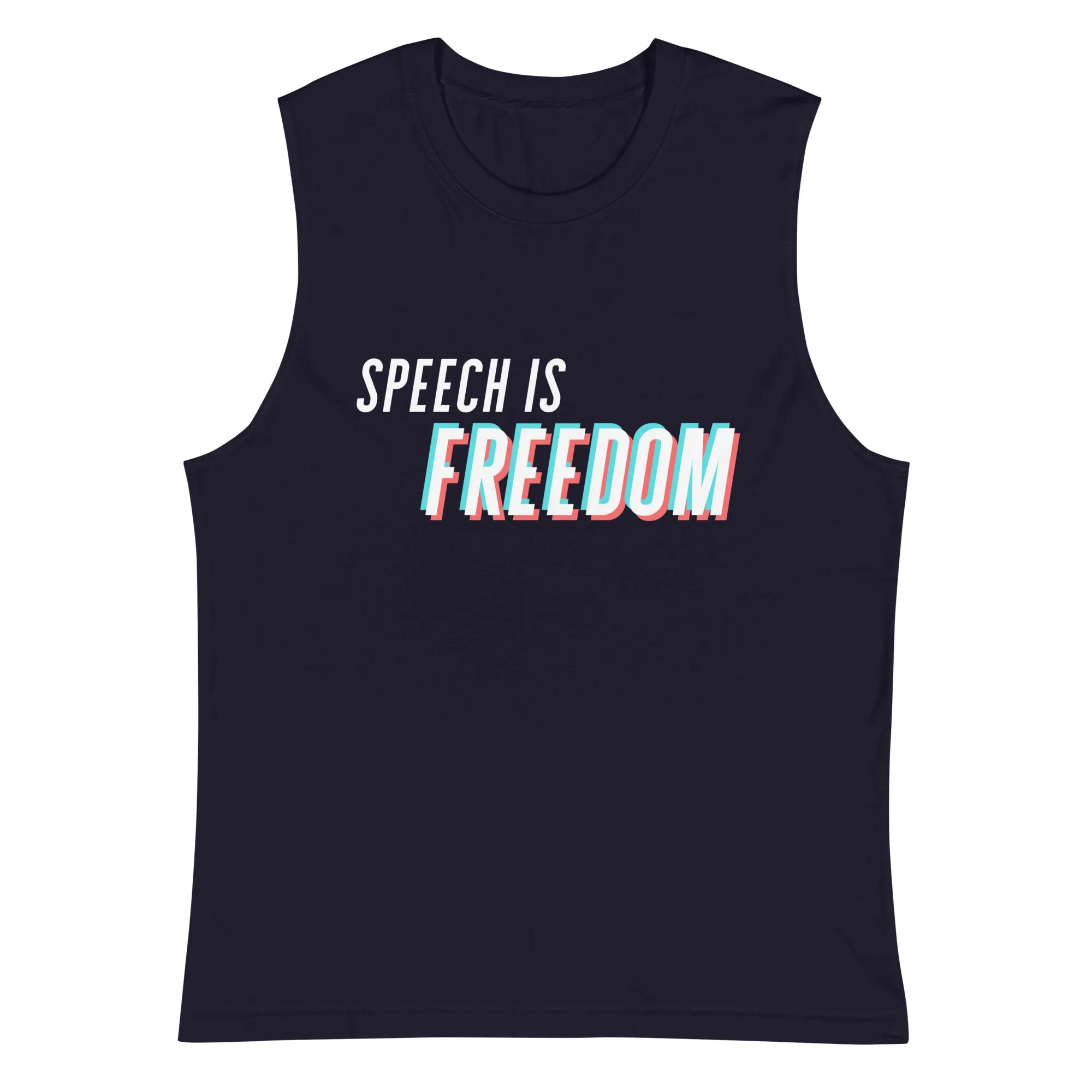 Hands Off My TikTok - Speech Is Freedom Muscle Shirt