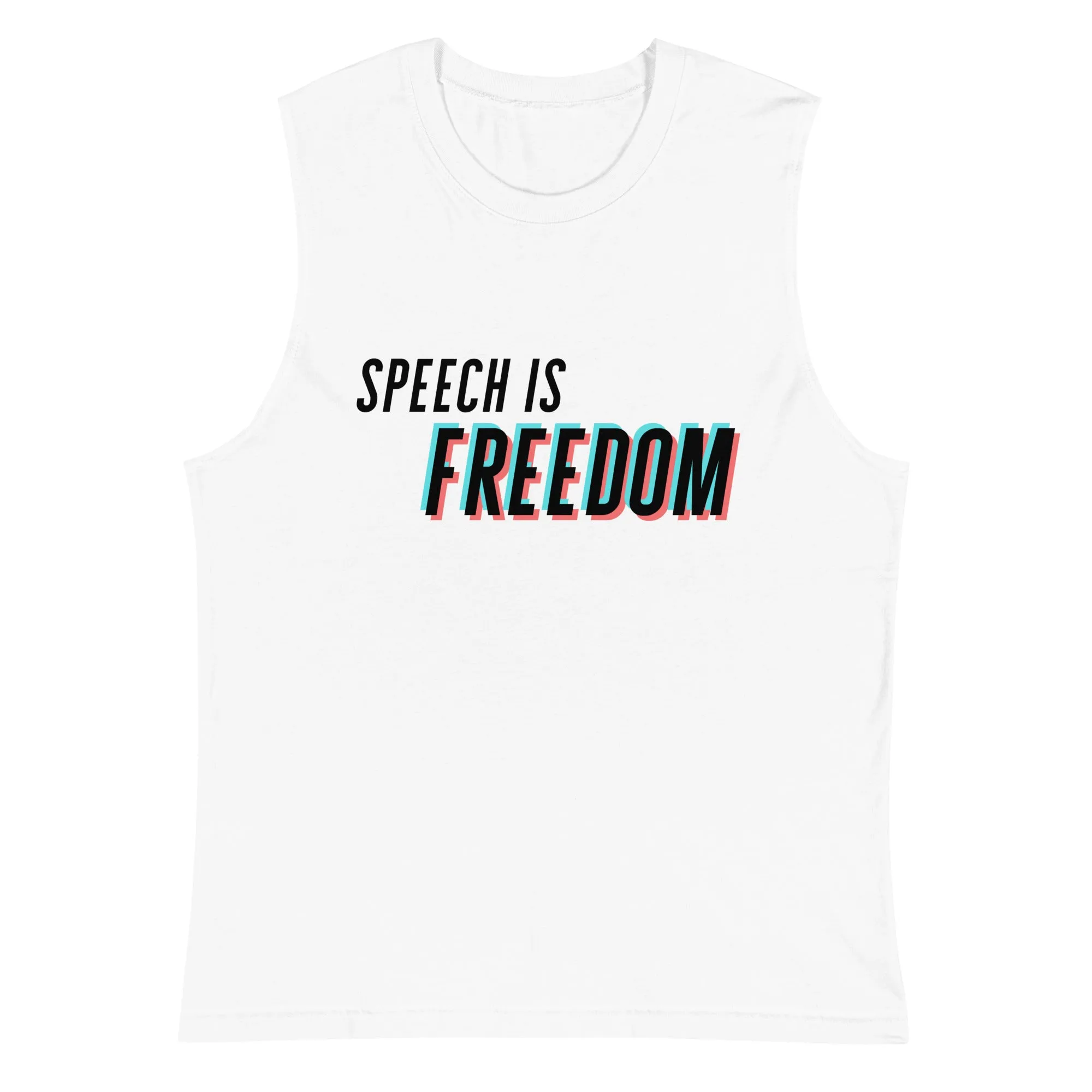 Hands Off My TikTok - Speech Is Freedom Muscle Shirt