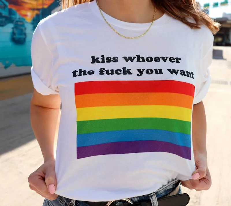 Kiss Whoever Tf You Want Graphic Tee