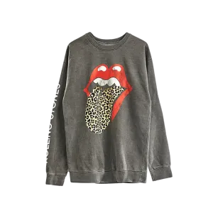 Leopard Tongue Washed Crewneck