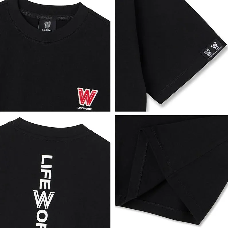 LifeWork Basic W Logo Tee Black