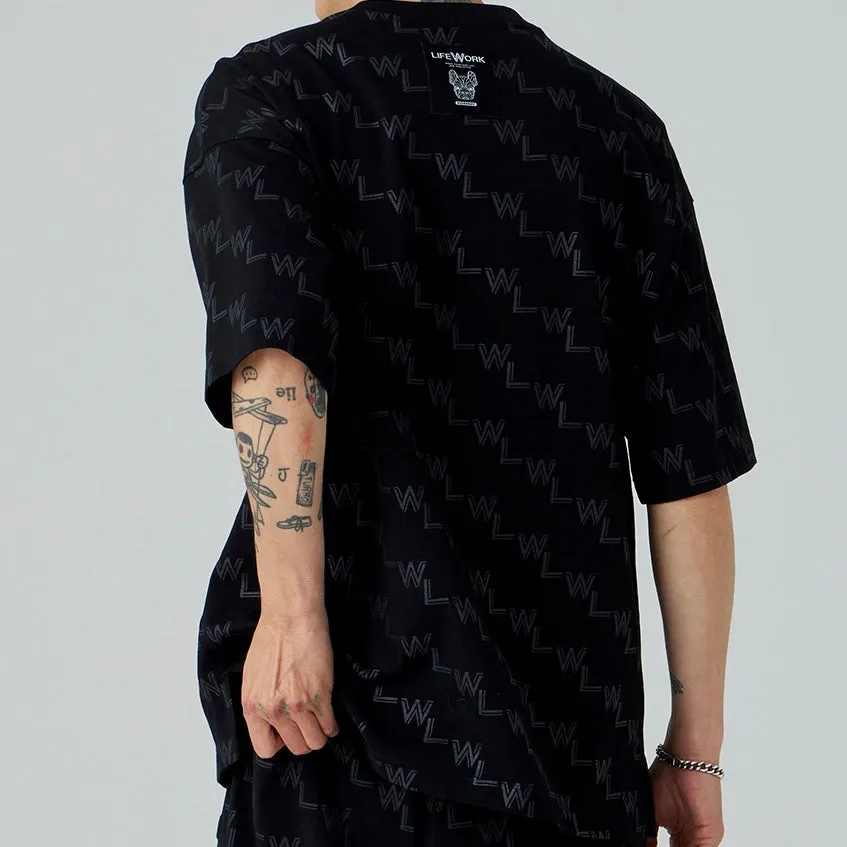 LifeWork Blend Monogram Tee Black