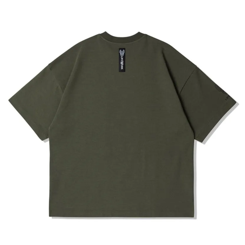 LifeWork Bulldog Pocket Tee Khaki