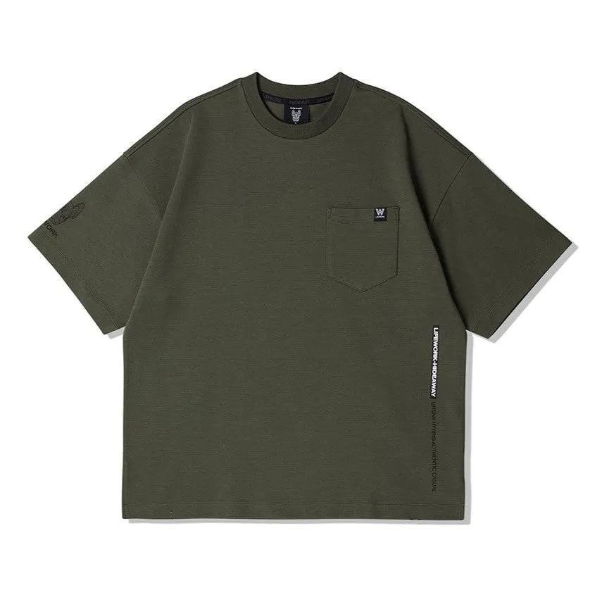 LifeWork Bulldog Pocket Tee Khaki