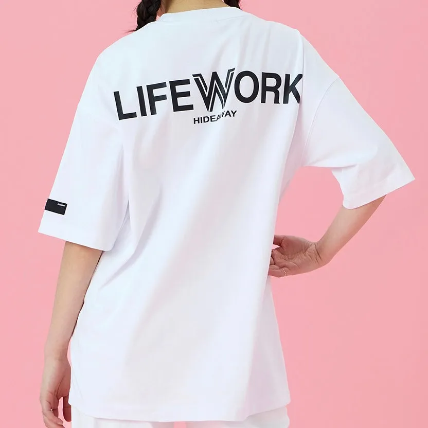 LifeWork Mini Mascot Tee White