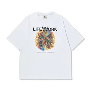 LifeWork Planet Logo Tee White