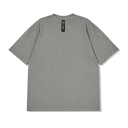 LifeWork Round Pigment Mascot Tee Grey