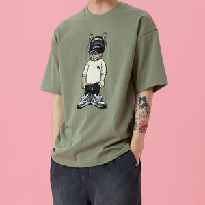 LifeWork Snapback Hip Bulldog Tee Khaki