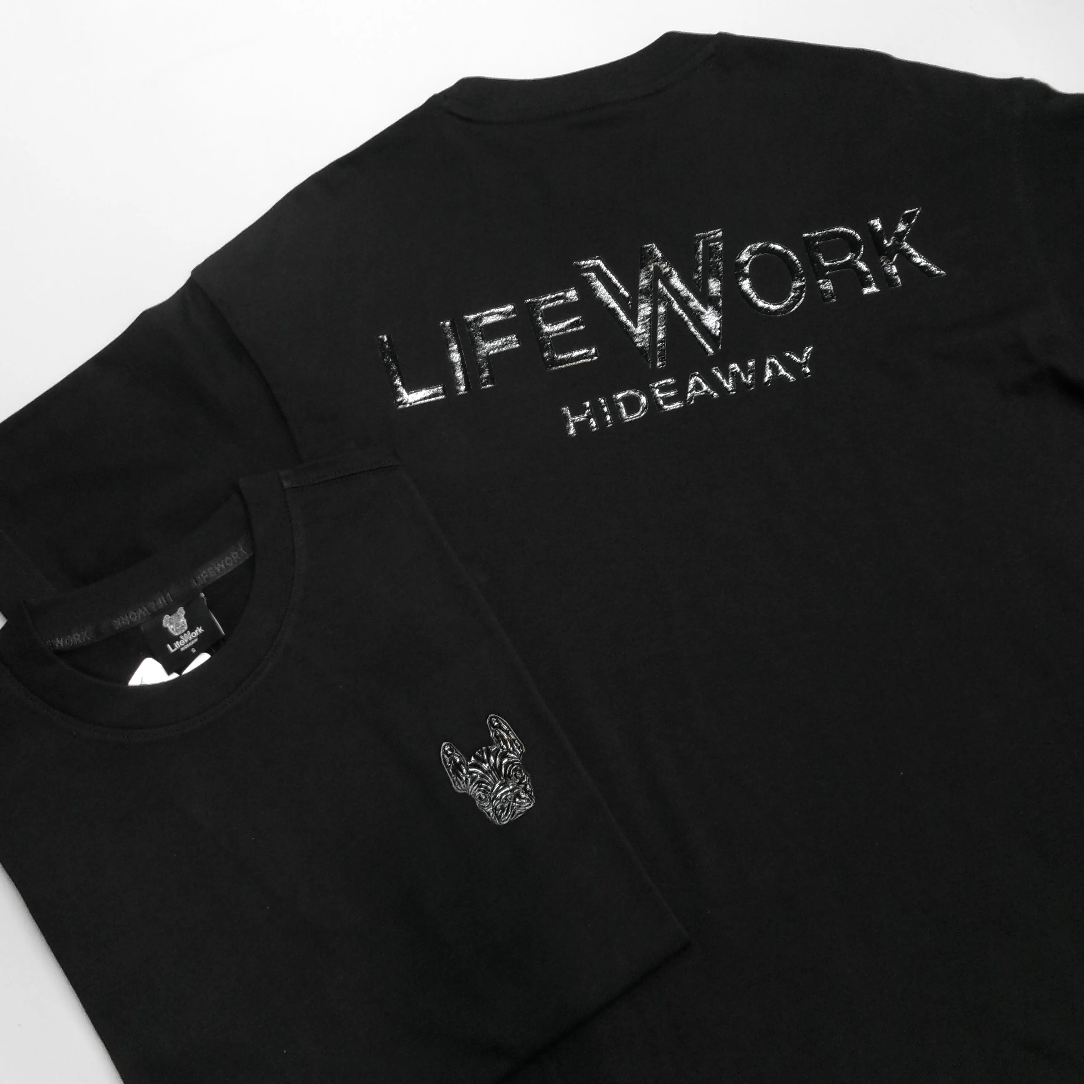 LifeWork Supima Cotton Chest Logo Tee Black