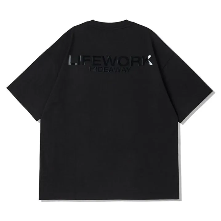 LifeWork Supima Cotton Chest Logo Tee Black