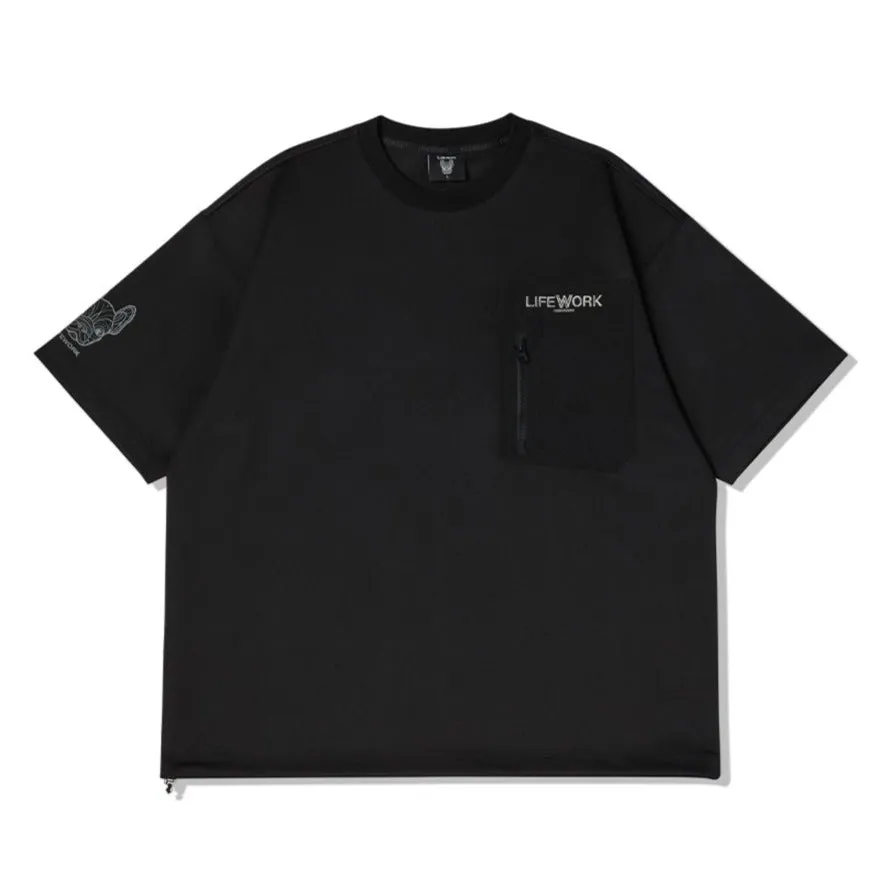 LifeWork Zip Pocket Tee Black