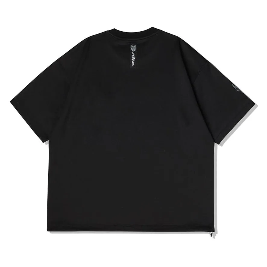 LifeWork Zip Pocket Tee Black