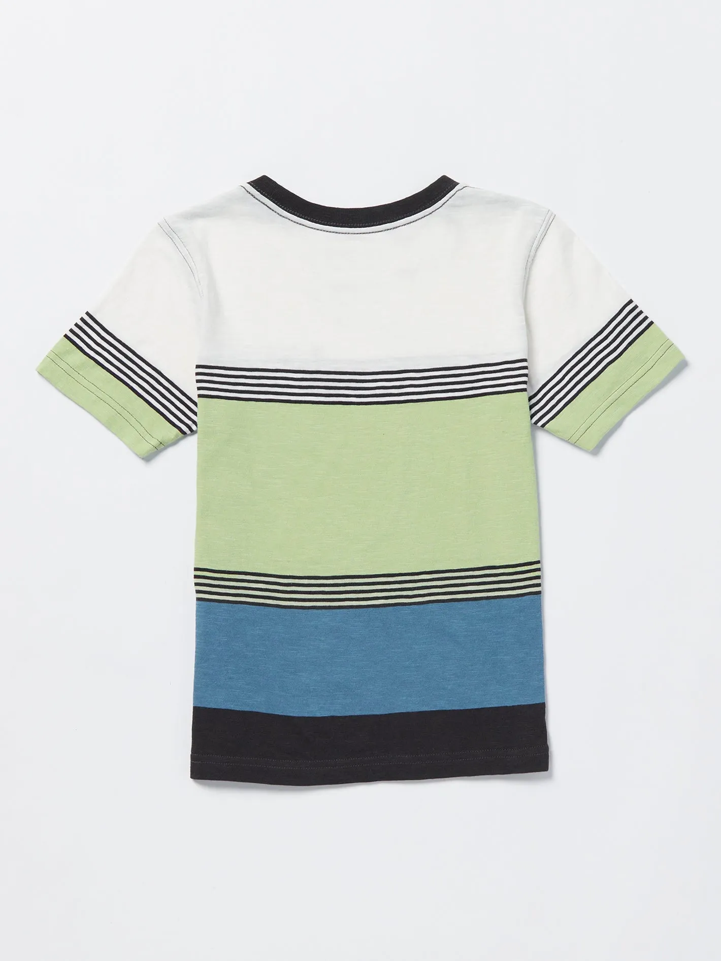 Little Boys Blocked Up Crew Short Sleeve Tee - Stealth