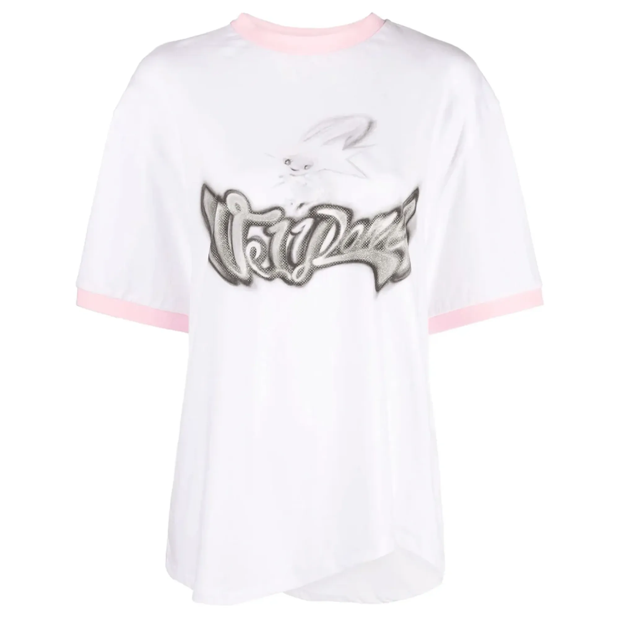 Logo Monster Print Ringe Tee