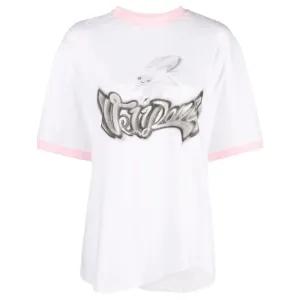 Logo Monster Print Ringe Tee