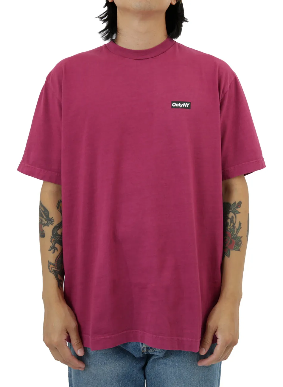 Magenta Block Logo Tee