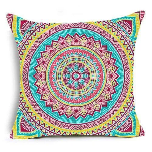 Mandala Polyester Cushion Pillow Case Bedding Designs Pillow Covers