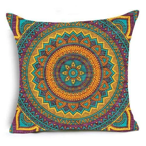 Mandala Polyester Cushion Pillow Case Bedding Designs Pillow Covers