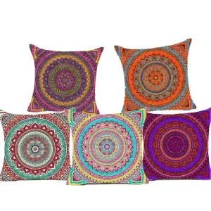 Mandala Polyester Cushion Pillow Case Bedding Designs Pillow Covers