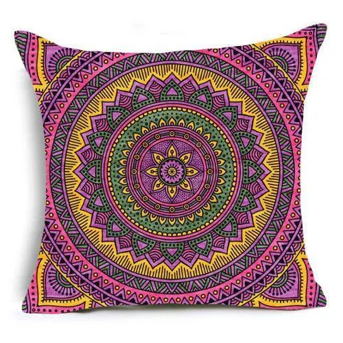 Mandala Polyester Cushion Pillow Case Bedding Designs Pillow Covers